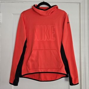 Nike Redish Orange Therma-fit Long Sleeve Sweatshirt - Women's Medium